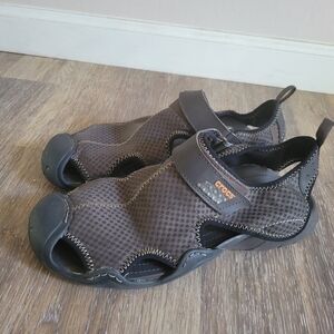 CROCS SwiftWater Mesh Fisherman Deck Sandal Water Shoes Mens 12